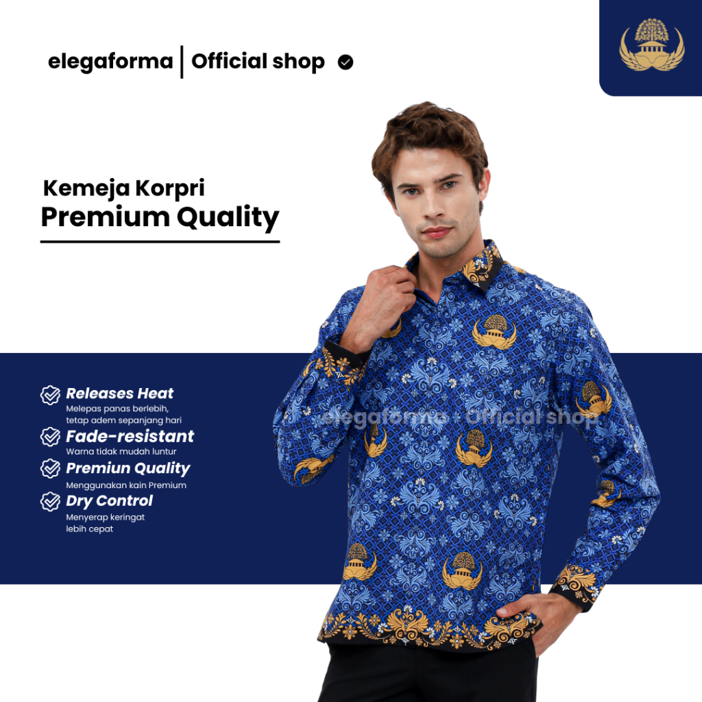Kemeja Wanita Pria Batik Korpri Terbaru 2026 Seragam ASN PNS - foto 5 dari 10, hendri.s.cahyono
