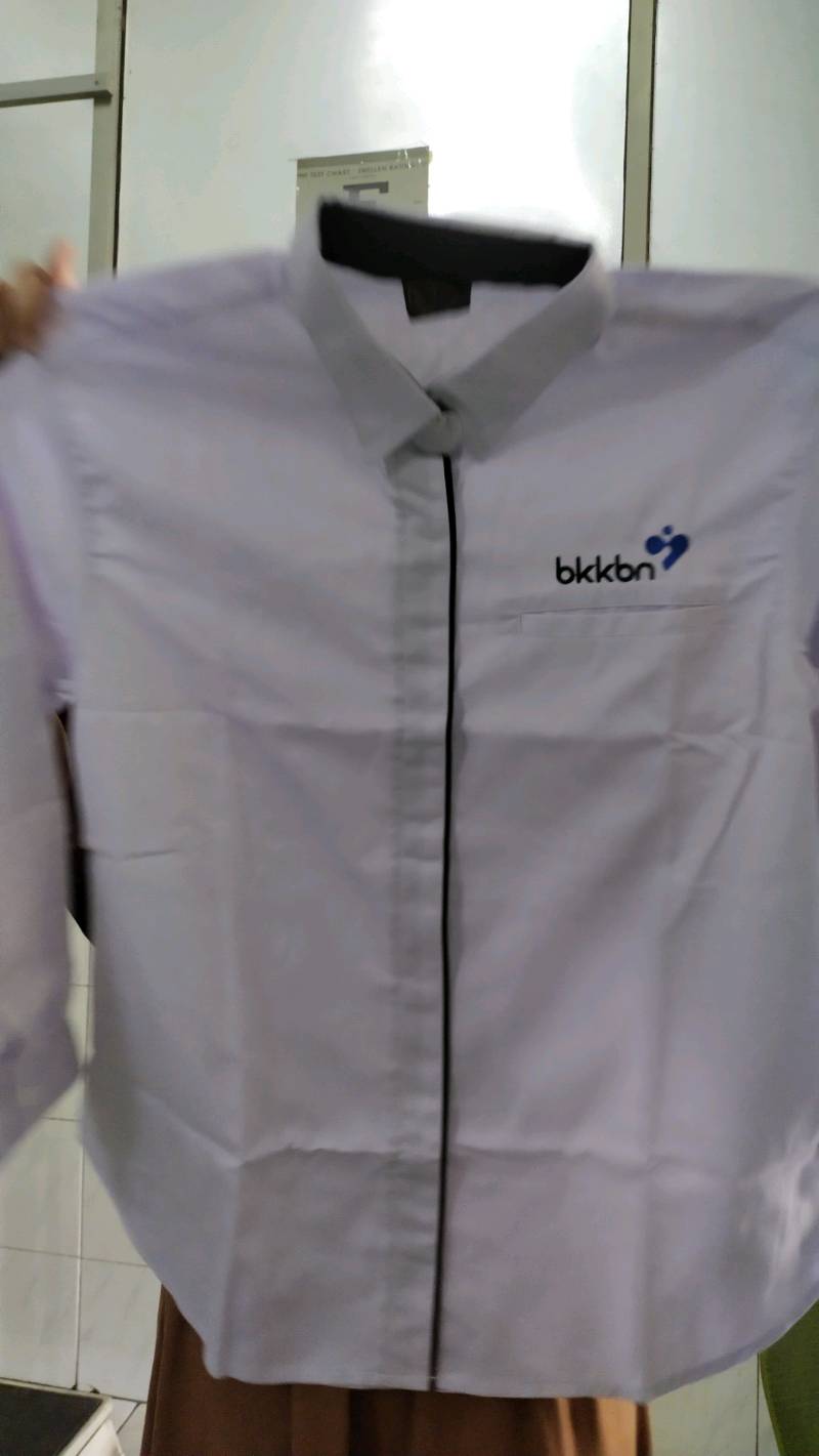 KEPENDUDUKAN 4 BARIS-Baju dinas BKKBN seragam kantor kemeja PNS tangan pendek - foto 4 dari 10, sasa.fausiah
