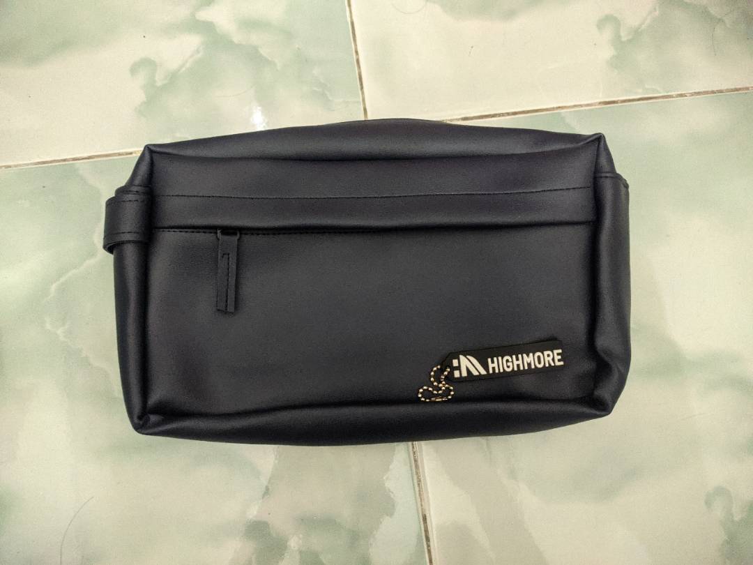 Handbag Pria Wanita Unisex Kulit Sintetis Elegan - Foto ulasan pembeli