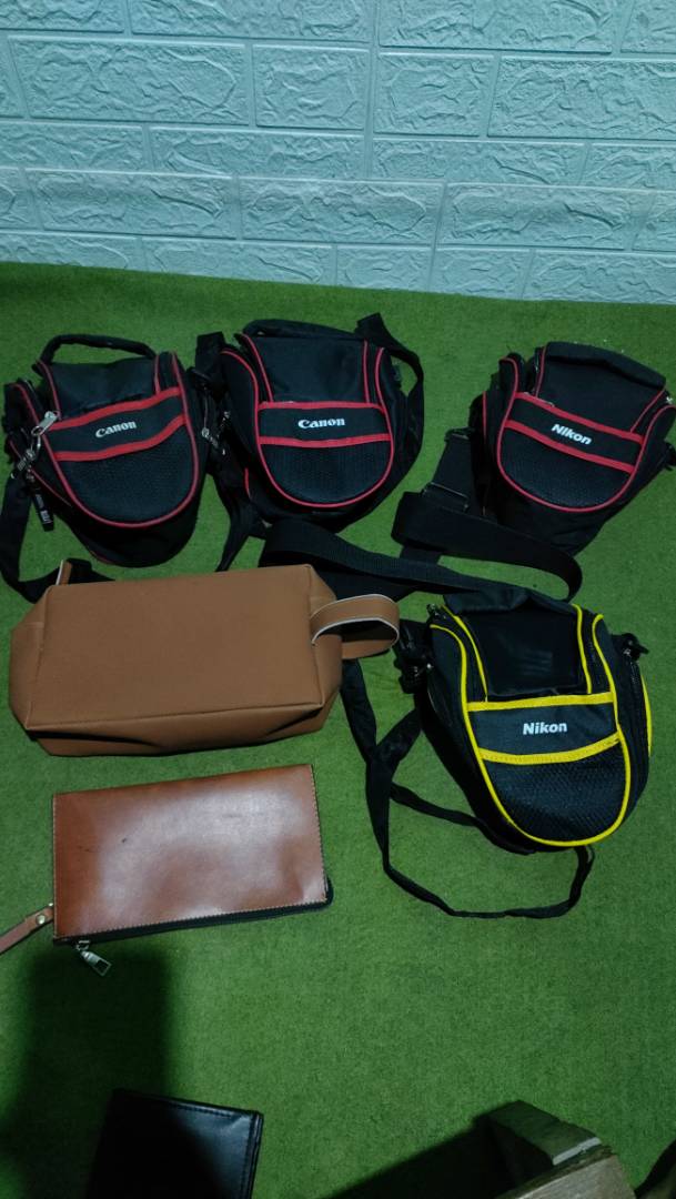 Handbag Pria Wanita Unisex Kulit Sintetis Elegan - Foto ulasan pembeli