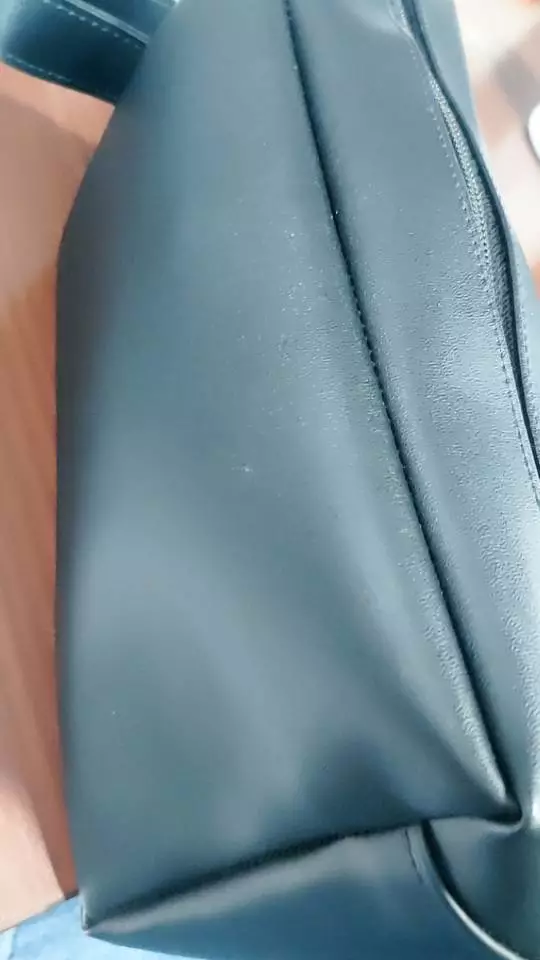 Handbag Pria Wanita Unisex Kulit Sintetis Elegan - Foto ulasan pembeli