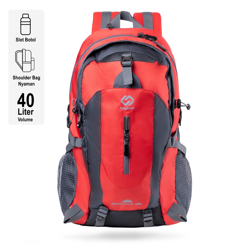 Heylook Borneo Backpack 40L Travel Hiking - foto 3 dari 10, HEYLOOK Official Shop