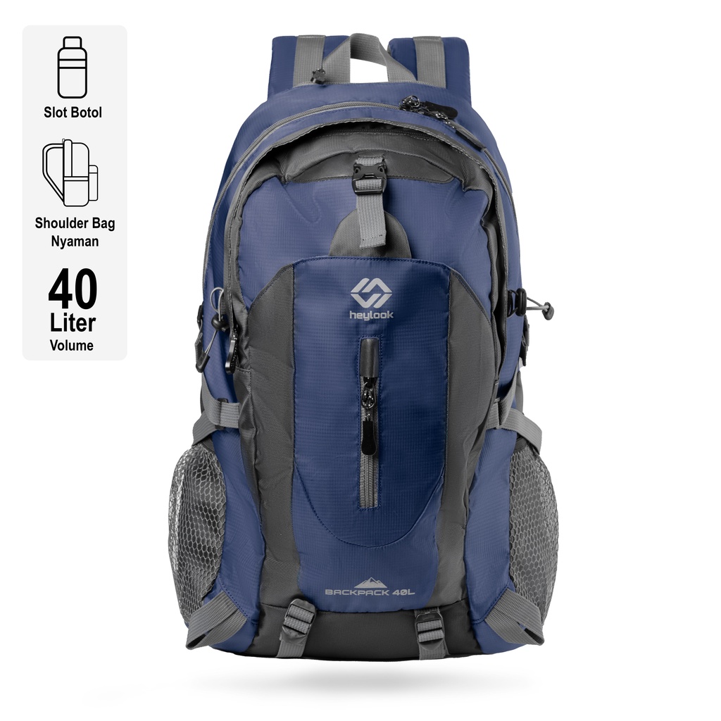 Heylook Borneo Backpack 40L Travel Hiking - foto 7 dari 10, HEYLOOK Official Shop