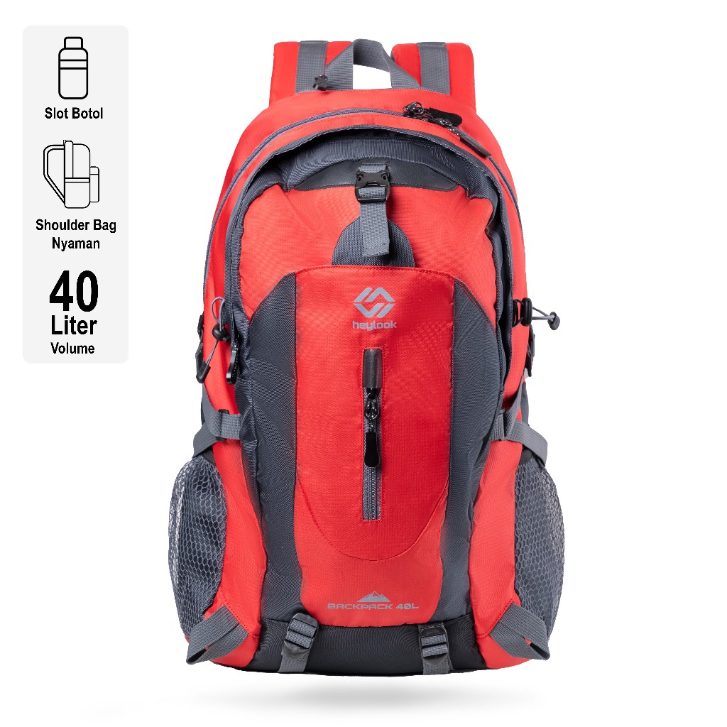 Heylook Borneo Backpack 40L Travel Hiking - foto 10 dari 10, HEYLOOK Official Shop