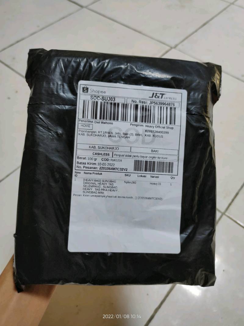 Heavy Slingbag Original - Tas Selempang Bahu Pria Sling Bag Mini Tas Pria Kasual Pouch - foto 10 dari 10, yolaanmnrg_