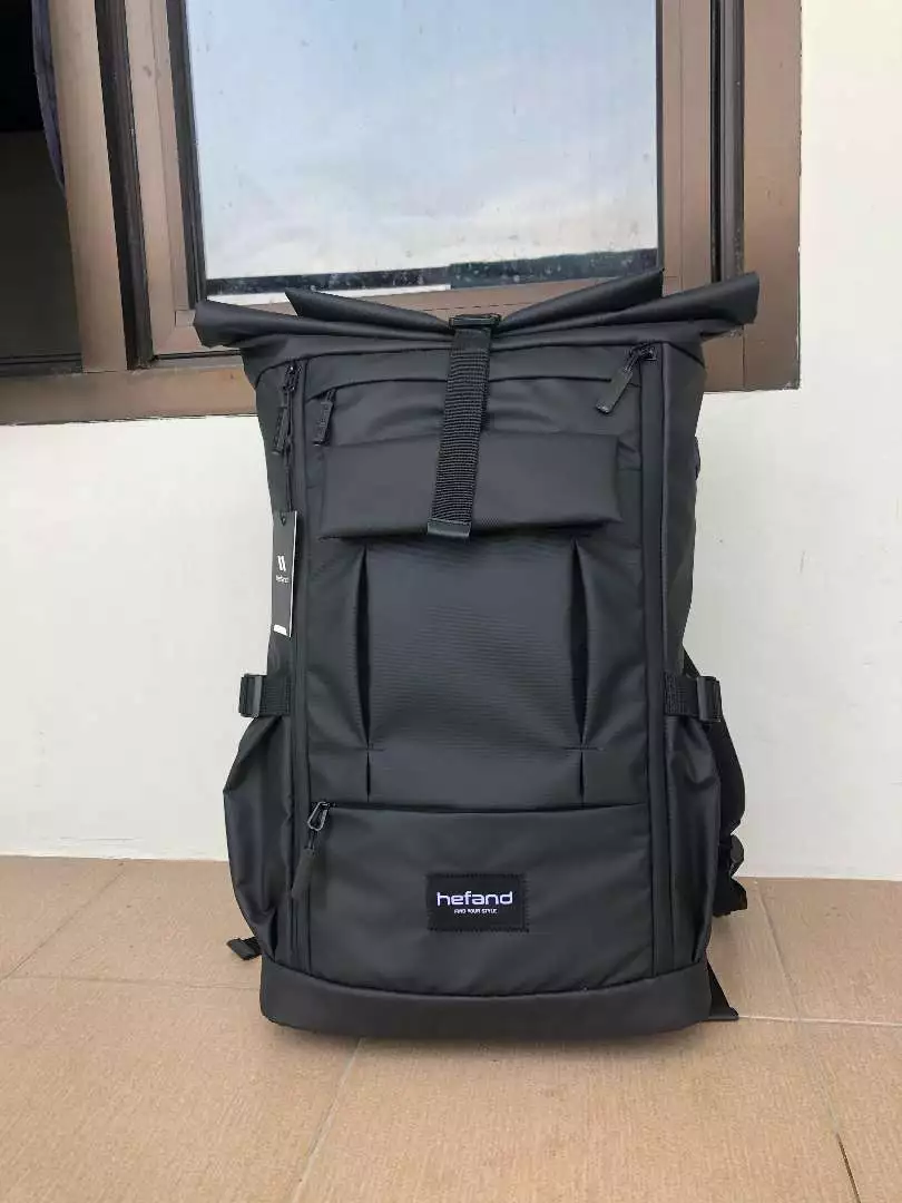 Hefand - Tas Ransel Pria Backpack Aston Tas Laptop Punggung Travelling Outdoor Pria Wanita Tas Leptop Travellbag Backpackeran Waterproof Anti Air - Foto ulasan pembeli