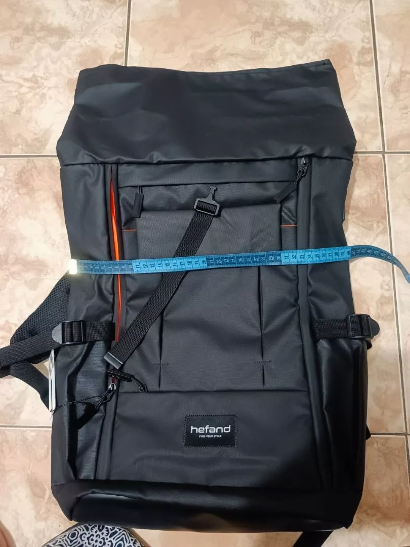 Hefand - Tas Ransel Pria Backpack Aston Tas Laptop Punggung Travelling Outdoor Pria Wanita Tas Leptop Travellbag Backpackeran Waterproof Anti Air - Foto ulasan pembeli