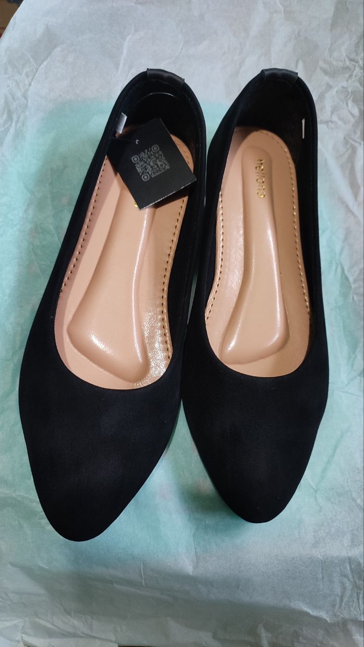 Hellona Gemini Flat Shoes Wanita Simply Model Polos Sol Karet Anti Slip - foto 2 dari 10, ankhrnnsa