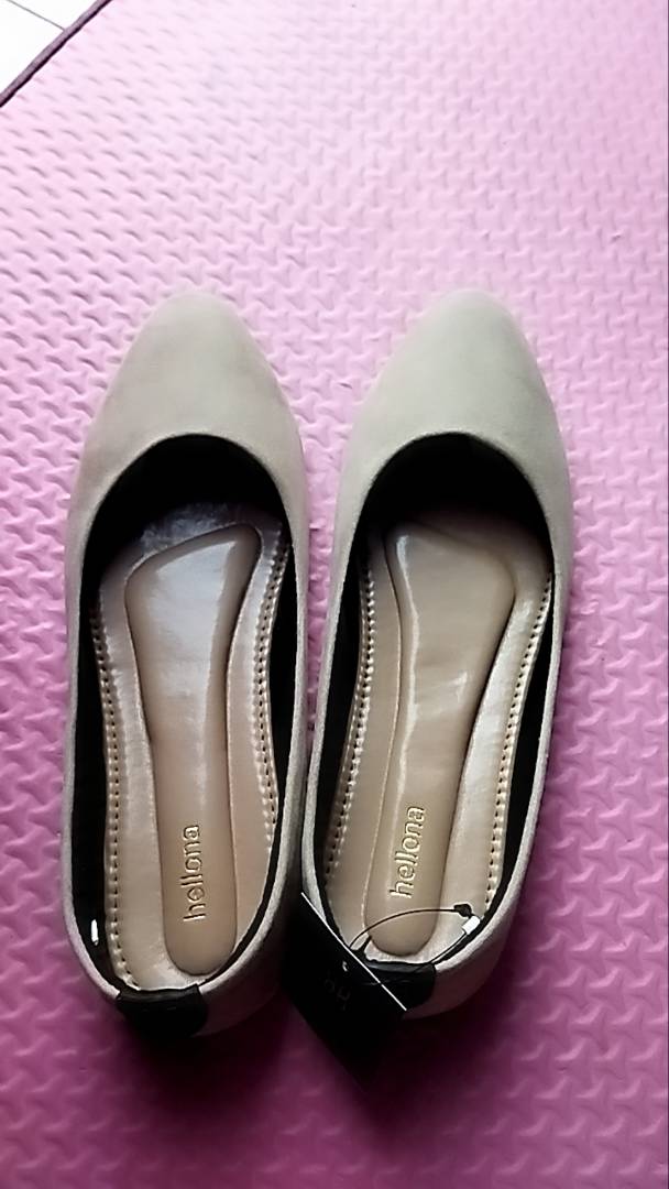 Hellona Gemini Flat Shoes Wanita Simply Model Polos Sol Karet Anti Slip - foto 4 dari 10, ankhrnnsa