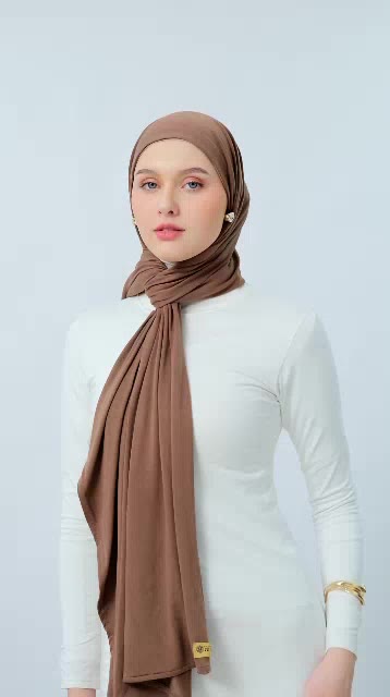 Hi'shoScarves - Pashmina Kaos Premium Rayon Cold Tech Lumie`re Flow Series - foto 2 dari 10, HISHO SCARVES Official Store
