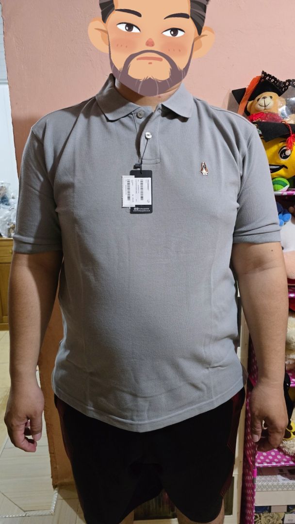 Hush Puppies Kaos Polo Pria Tako 4 Gray - foto 6 dari 10, macan_tutul
