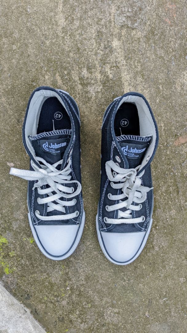 Johnson Basic HighCut (HC) Black White | Sepatu Sekolah Perempuan Laki-Laki Awet 100 Ribuan - foto 5 dari 10, duma.du