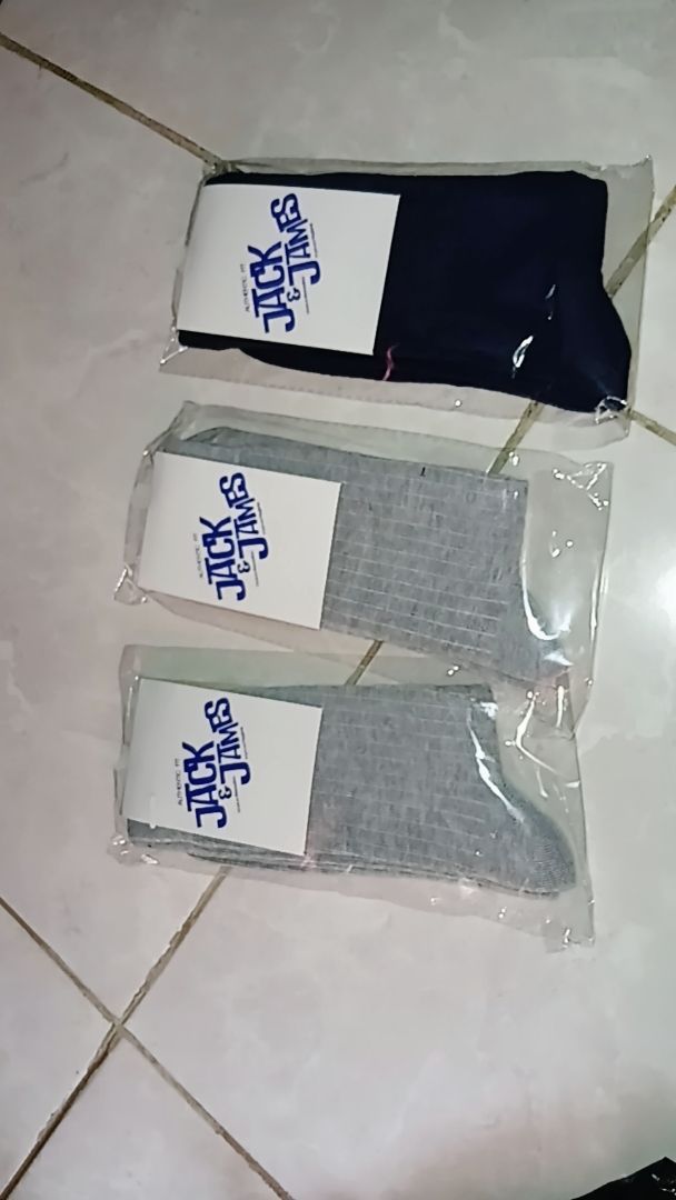 JACK & JAMES Kaos Kaki Crew Harajuku Retro Basic Series - foto 2 dari 10, alamir123hafidzah12