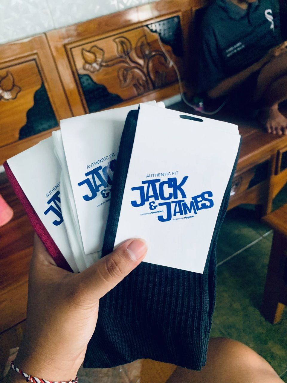 Foto ulasan pembeli l*****1, varian Maroon Polos, Putih Polos, Hitam Polos