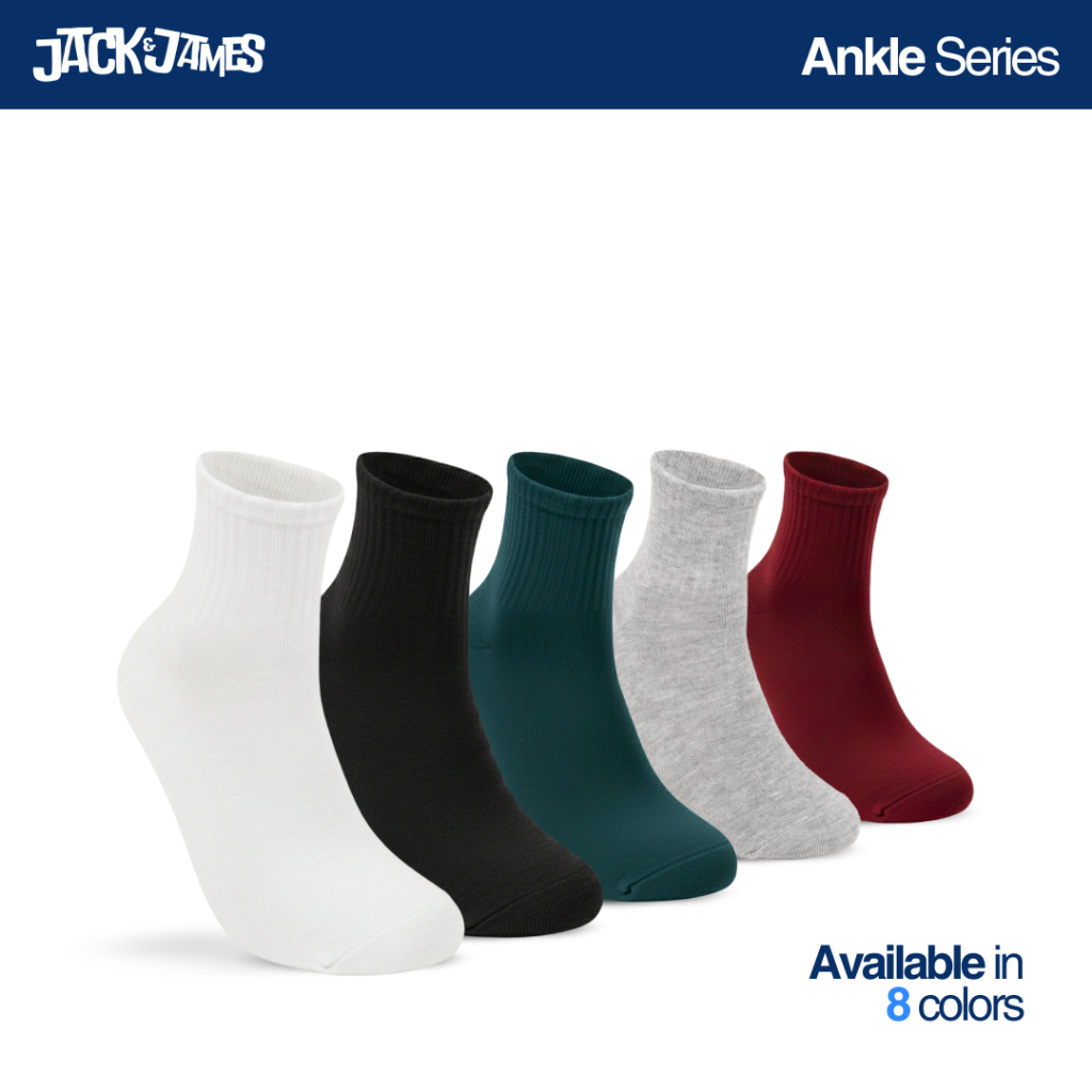 JACK & JAMES Kaos Kaki Ankle Oldschool Polos/Basic Series