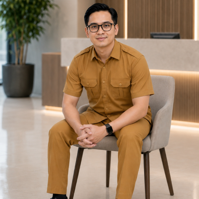 OLEH KLAMBI Baju Khaki / PDH /ASN Seragam Pns Pdh Dinas Pemda Seragam Keki - foto 7 dari 10, wiwiyahhuu