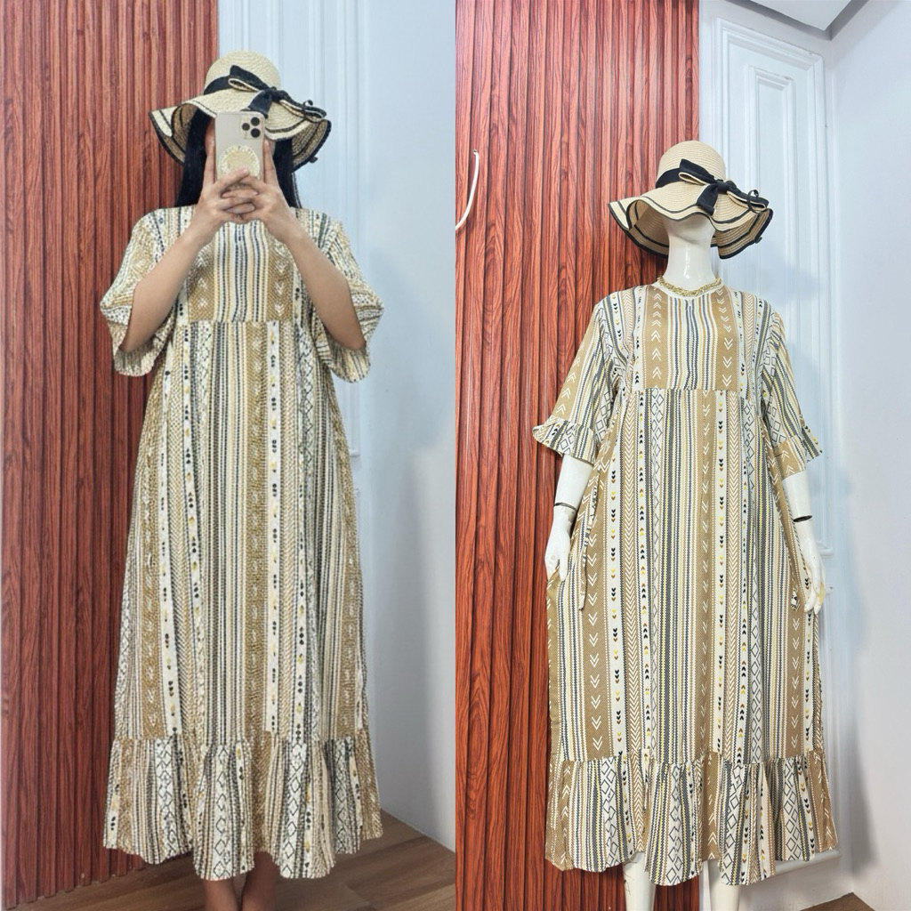LAURA DRESS DASTER LENGAN 3/4 / DASTER RAYON PREMIUM - foto 4 dari 10, lulupereira