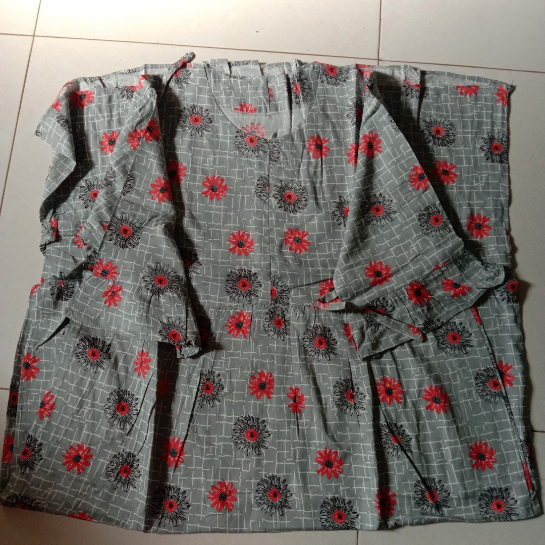 LAURA DRESS DASTER LENGAN 3/4 / DASTER RAYON PREMIUM - Foto ulasan pembeli