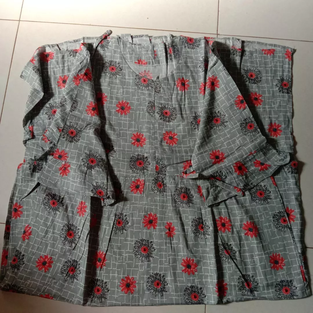 LAURA DRESS DASTER LENGAN 3/4 / DASTER RAYON PREMIUM - Foto ulasan pembeli