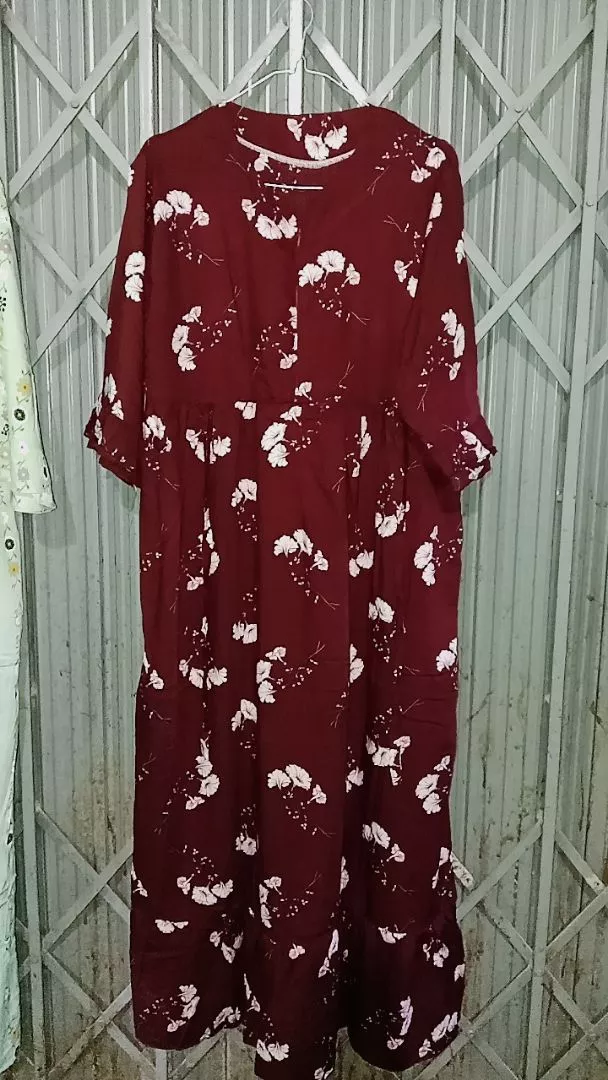 LAURA DRESS DASTER LENGAN 3/4 / DASTER RAYON PREMIUM - Foto ulasan pembeli