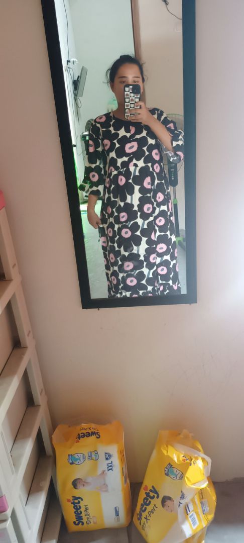 LAURA DRESS DASTER LENGAN 3/4 / DASTER RAYON PREMIUM - Foto ulasan pembeli
