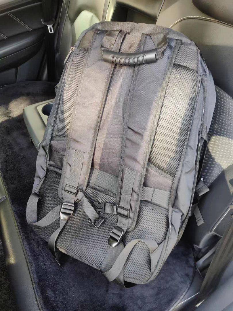 LEXY Tas Ransel Traveling Multifungsi Pria Luar Ruangan Tahan Air Tas Gunung 50-80Liter - foto 9 dari 10, crabty