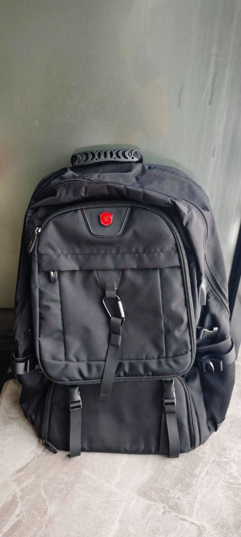 LEXY Tas Ransel Traveling Multifungsi Pria Luar Ruangan Tahan Air Tas Gunung 50-80Liter - Foto ulasan pembeli