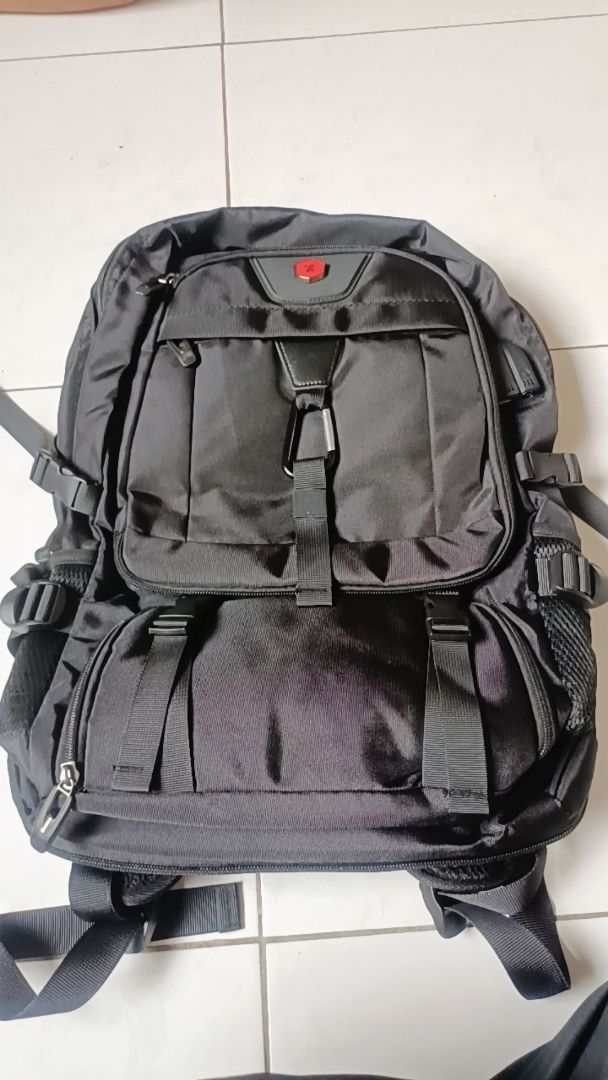LEXY Tas Ransel Traveling Multifungsi Pria Luar Ruangan Tahan Air Tas Gunung 50-80Liter - Foto ulasan pembeli