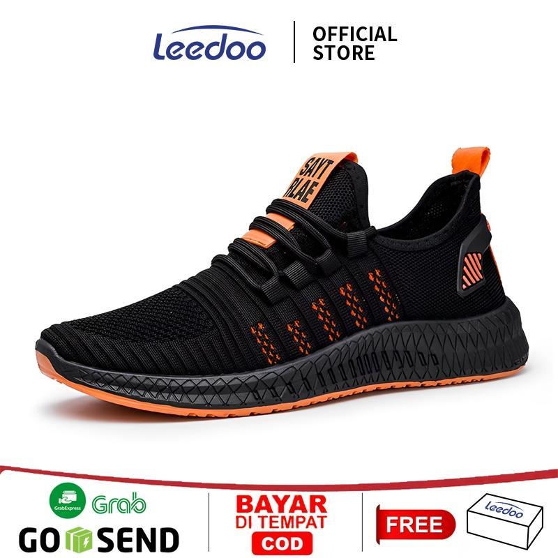 Leedoo Sepatu Sneakers Pria Original Casual Sneaker Running Sport Shoes Sepatu Pria Kekinian MR112 - foto 1 dari 10