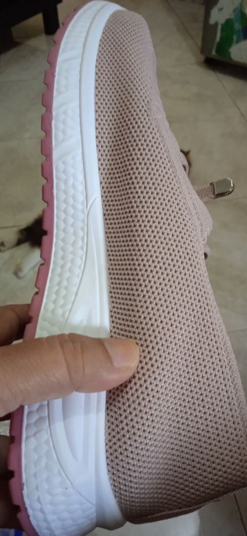 LVR Minji Sepatu Slip On Wanita Sepatu Rajut Wanita Flyknit Sport FREE BOX LV0627 - foto 5 dari 10, itaniazka