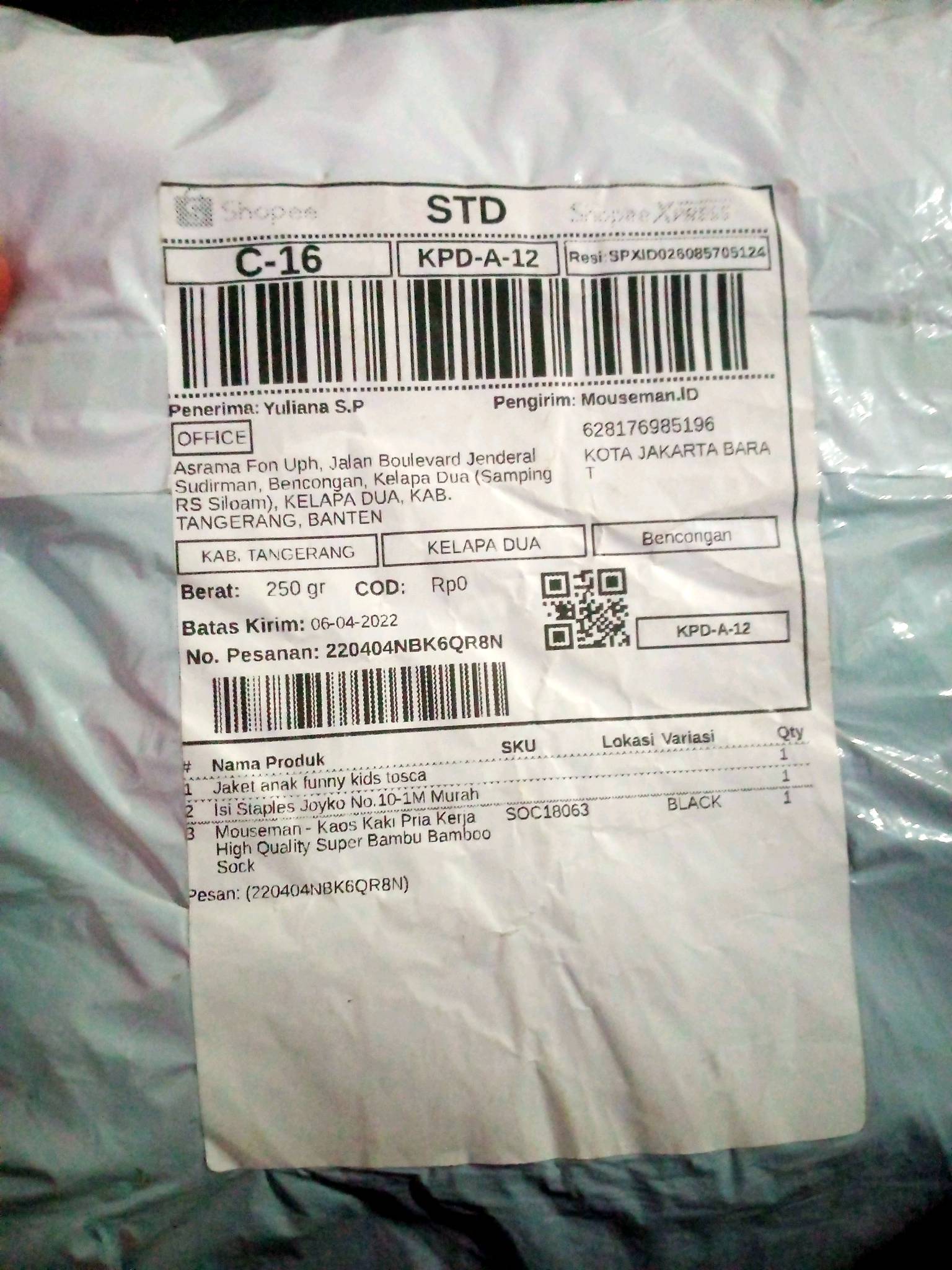 Mouseman Kaos Kaki Pria Bambu Anti Bau Kaki - foto 5 dari 10, zandohariadi