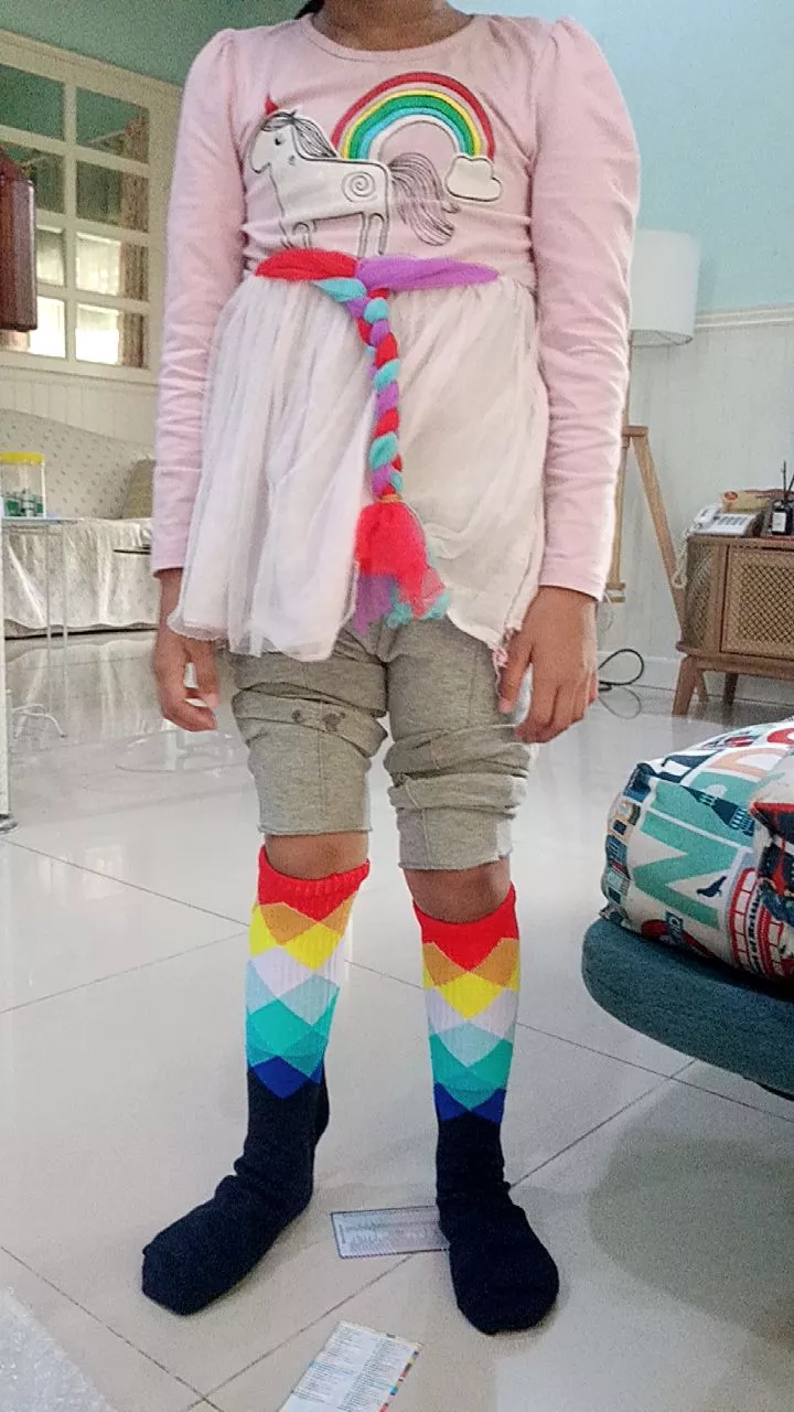 MOHAKI - Kaos Kaki Tribal Multi Color Series Panjang Sebetis Dewasa - Foto ulasan pembeli