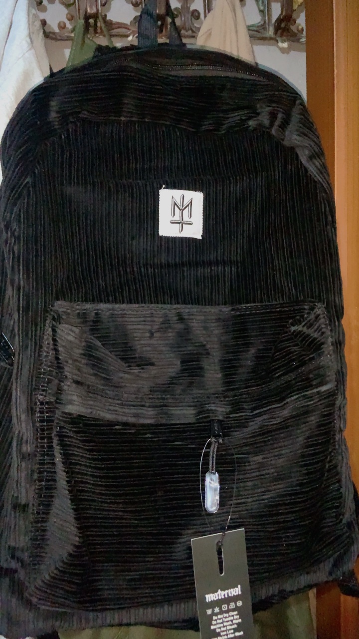 MATERNAL DISASTER - BackPack Tas Ransel Laptop Corduroy Pria Wanita Army best Seler - Foto ulasan pembeli