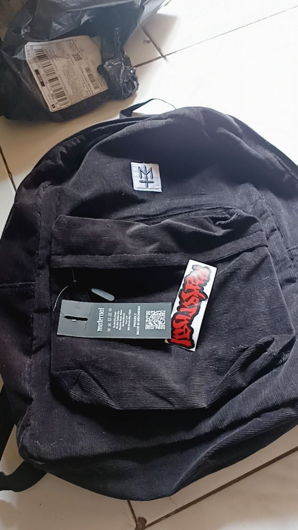 MATERNAL DISASTER - BackPack Tas Ransel Laptop Corduroy Pria Wanita Army best Seler - Foto ulasan pembeli