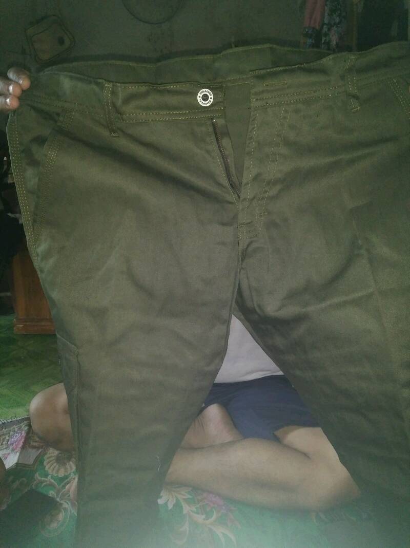 Mudorez Long Cargo Pants Slim Straight — Green Army - foto 9 dari 10, wahyusugengriyadi