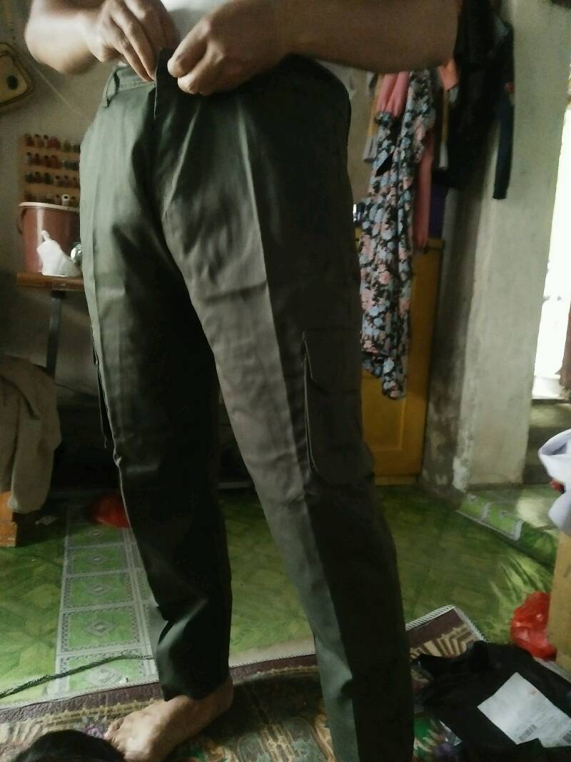 Mudorez Long Cargo Pants Slim Straight — Green Army - foto 10 dari 10, wahyusugengriyadi