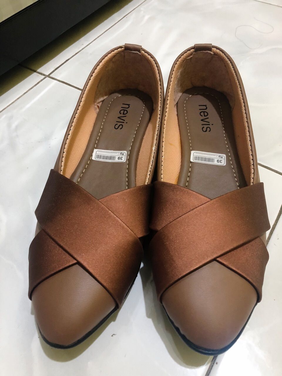 NEVIS Sepatu Wanita Flat Shoes Elsa Sepatu Kuliah Kerja Formal Flatshoes Casual Slip On - foto 2 dari 10, evarusvianti066