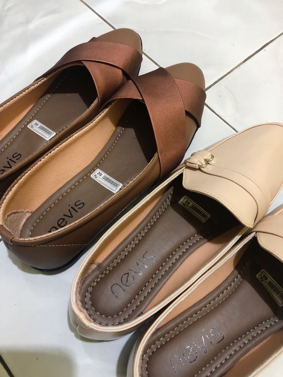NEVIS Sepatu Wanita Flat Shoes Elsa Sepatu Kuliah Kerja Formal Flatshoes Casual Slip On - foto 3 dari 10, evarusvianti066