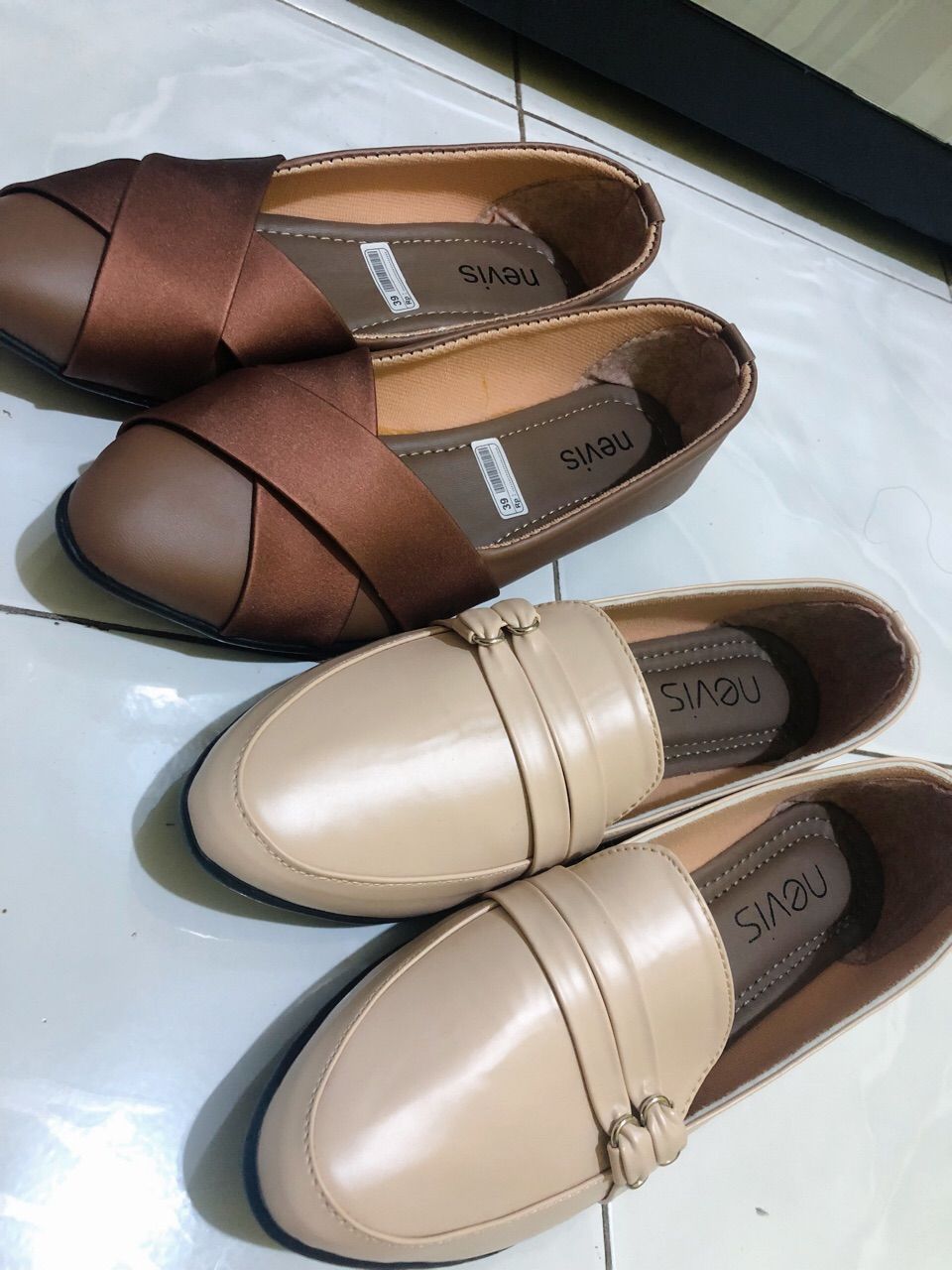 NEVIS Sepatu Wanita Flat Shoes Elsa Sepatu Kuliah Kerja Formal Flatshoes Casual Slip On - foto 4 dari 10, evarusvianti066