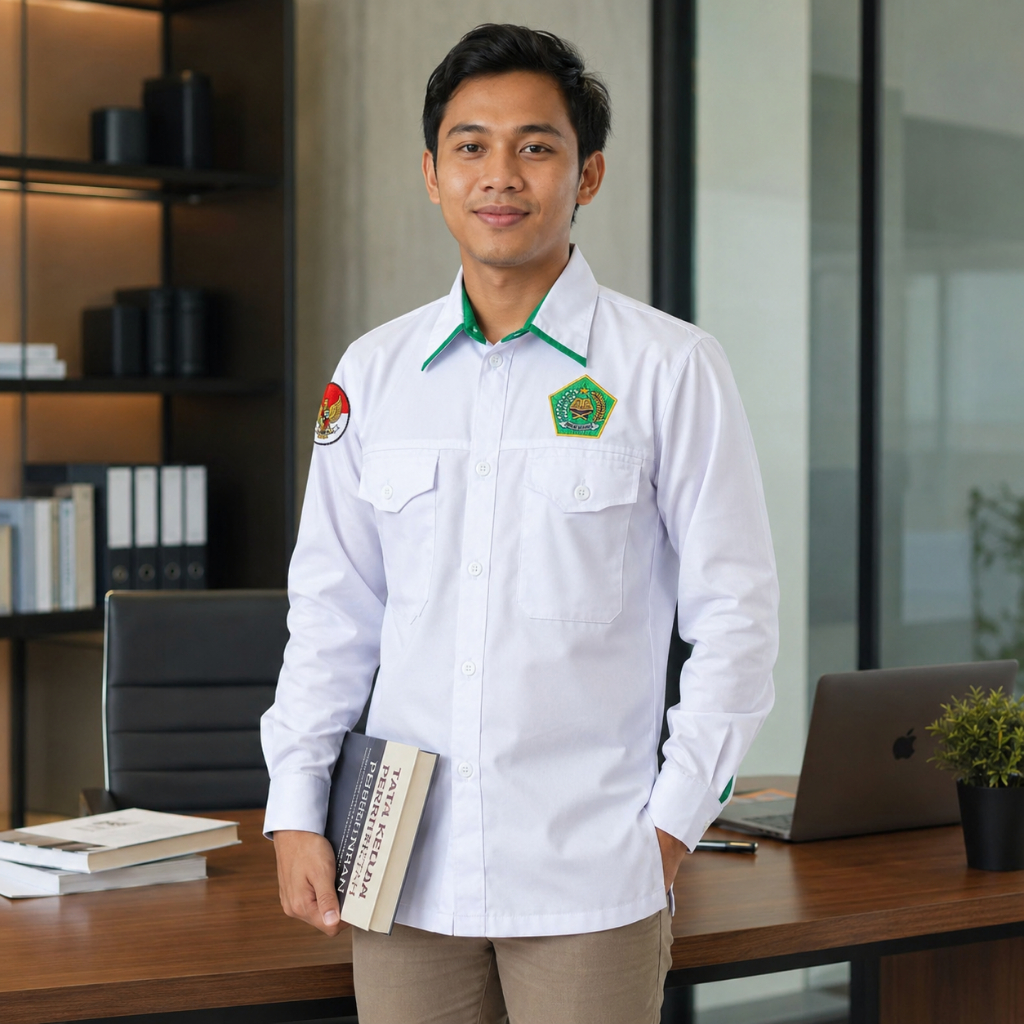 Nexox - Seragam Kemenag Putih Hijau PNS/ASN/PDH/PDL Pemda Pria dan Wanita - foto 4 dari 10, niaazizah28