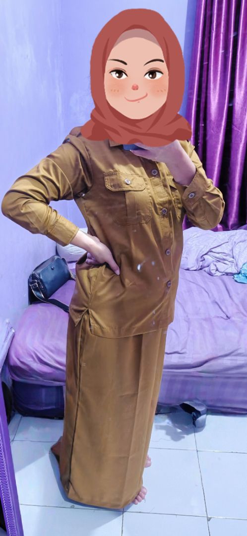Foto ulasan pembeli e*****a, varian S,PEMDA SET ROK