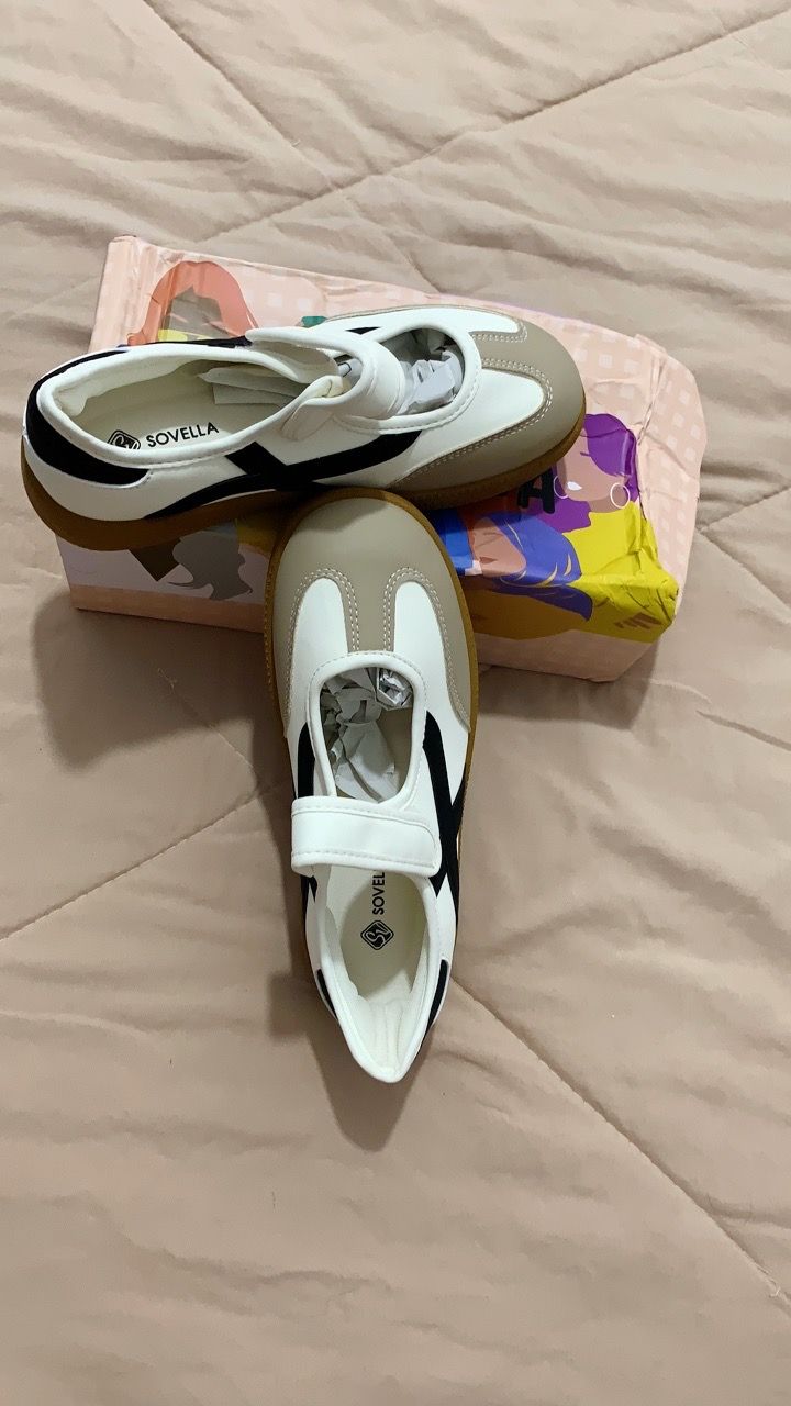 SOVELLA Sepatu Wanita Korean Style Flat Shoes Kekinian SV227 - foto 4 dari 10, pute_fitrah2
