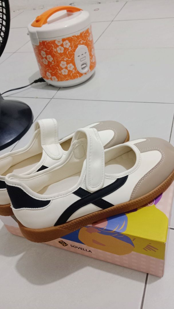SOVELLA Sepatu Wanita Korean Style Flat Shoes Kekinian SV227 - foto 10 dari 10, pute_fitrah2