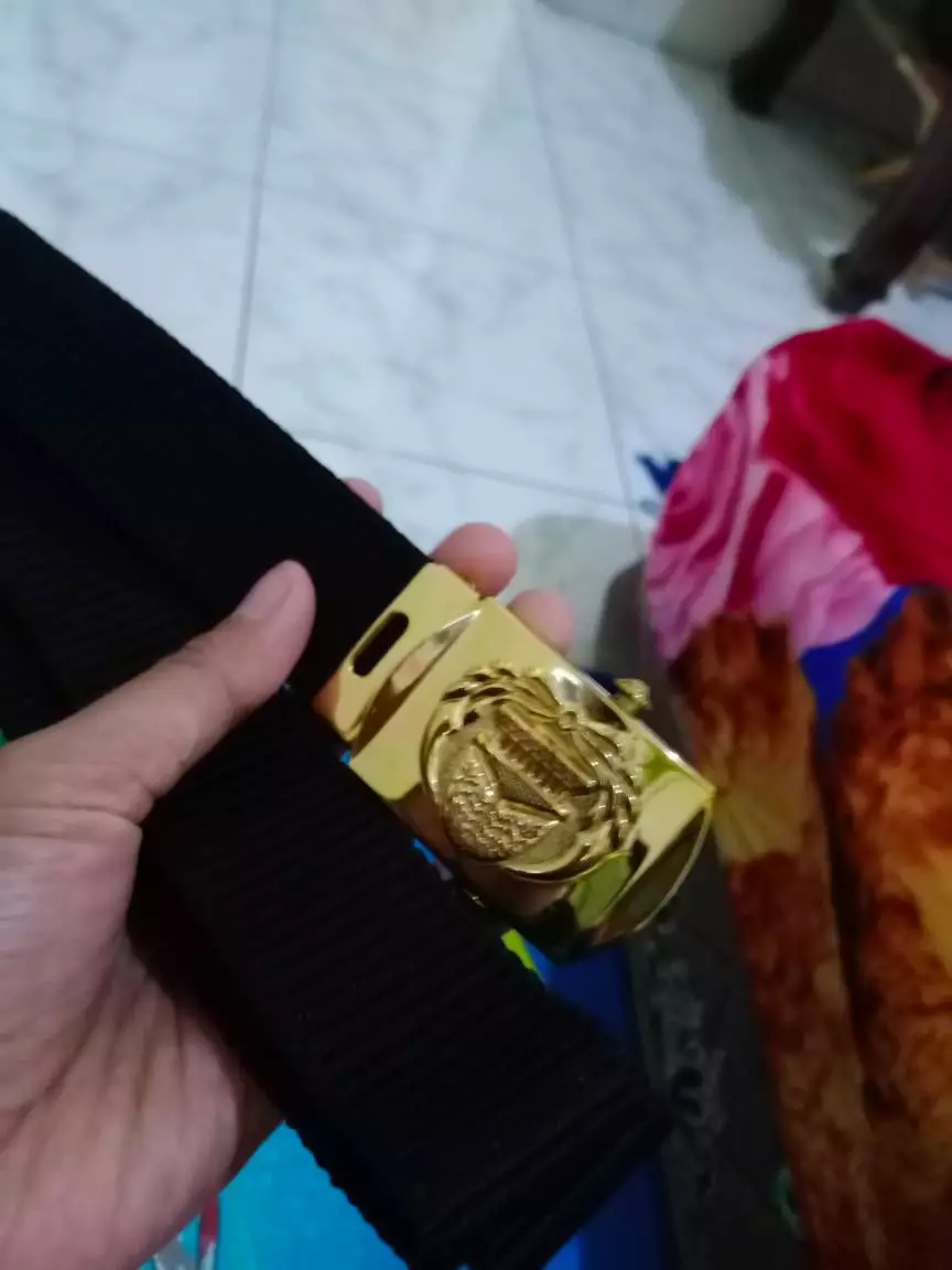 Sabuk Korpri Slorok Polos Loind l Sabuk PNS l Ikat Pinggang Korpri l Ikat Pinggang PNS - Foto ulasan pembeli