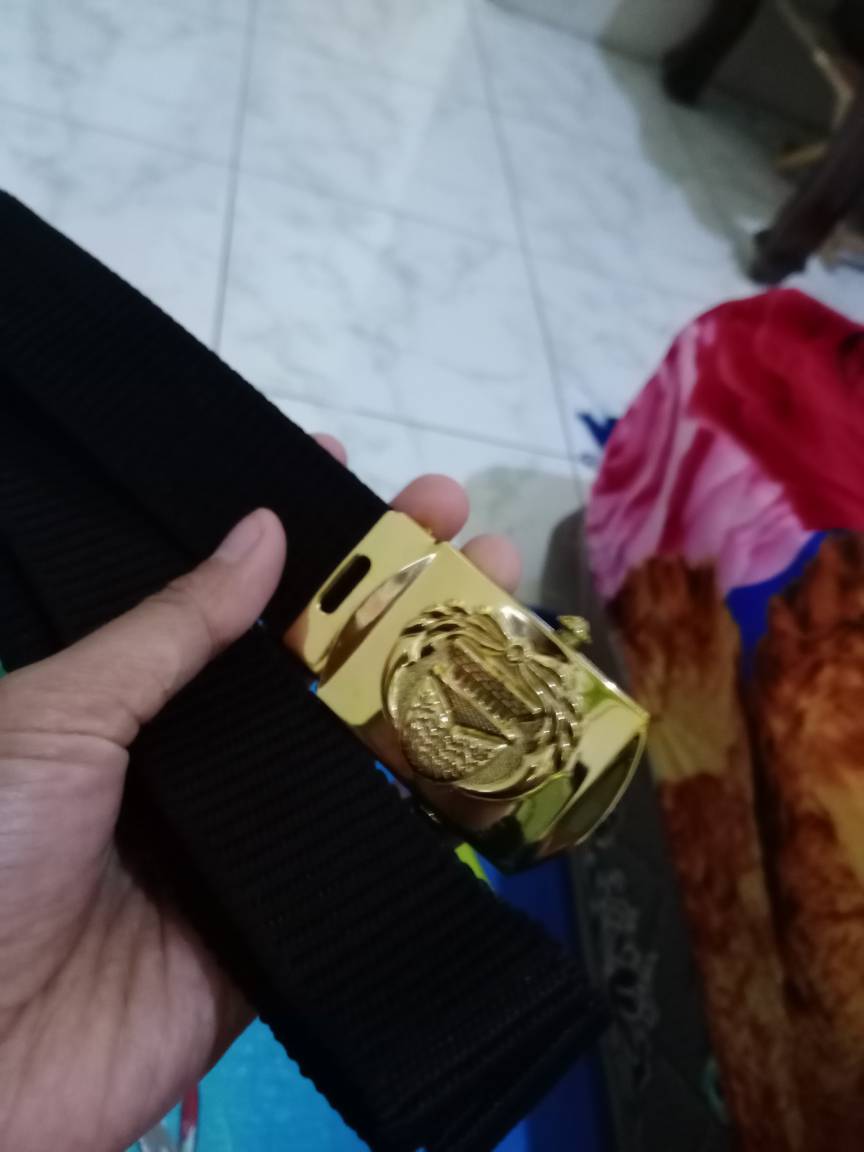 Sabuk Korpri Slorok Polos Loind l Sabuk PNS l Ikat Pinggang Korpri l Ikat Pinggang PNS - Foto ulasan pembeli