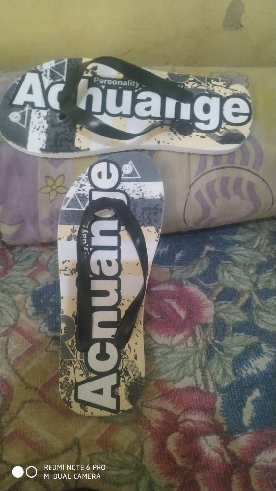Sandal Jepit Pria Motif Achuange Bahan Spon - Foto ulasan pembeli
