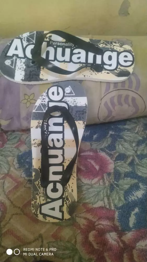 Sandal Jepit Pria Motif Achuange Bahan Spon - Foto ulasan pembeli