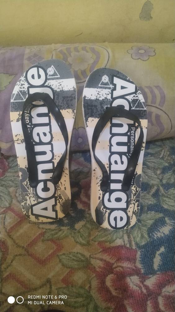 Sandal Jepit Pria Motif Achuange Bahan Spon - Foto ulasan pembeli