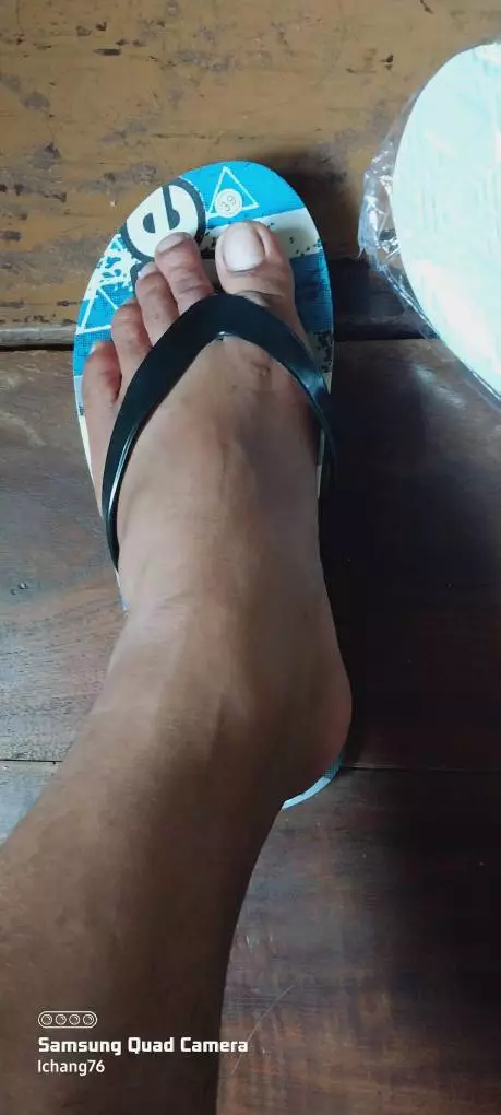 Sandal Jepit Pria Motif Achuange Bahan Spon - Foto ulasan pembeli