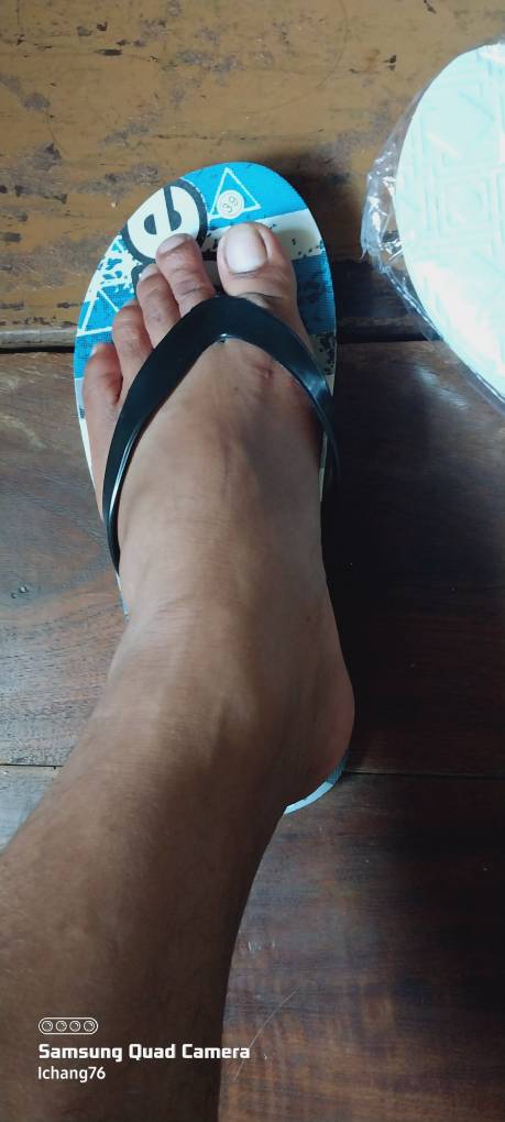 Sandal Jepit Pria Motif Achuange Bahan Spon - Foto ulasan pembeli